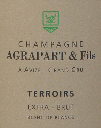 Champagne AGRAPART & FILS: Cuvée TERROIRS Blanc de blancs Grand Cru Extra Brut